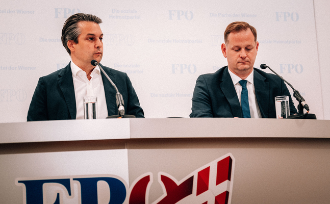 Bild zeigt Stadtrat Dominik Nepp und LAbg. Klemens Resch 